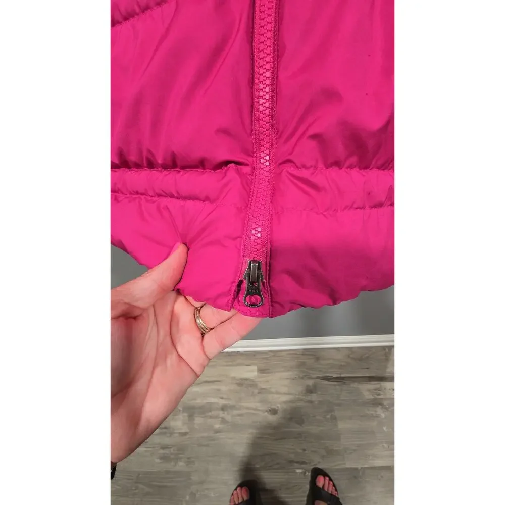 Girl's Marmot Goose Down Coat Jacket Fuchsia Pink Size XL Excellent B7